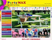 Tablet Screenshot of partymax.ca